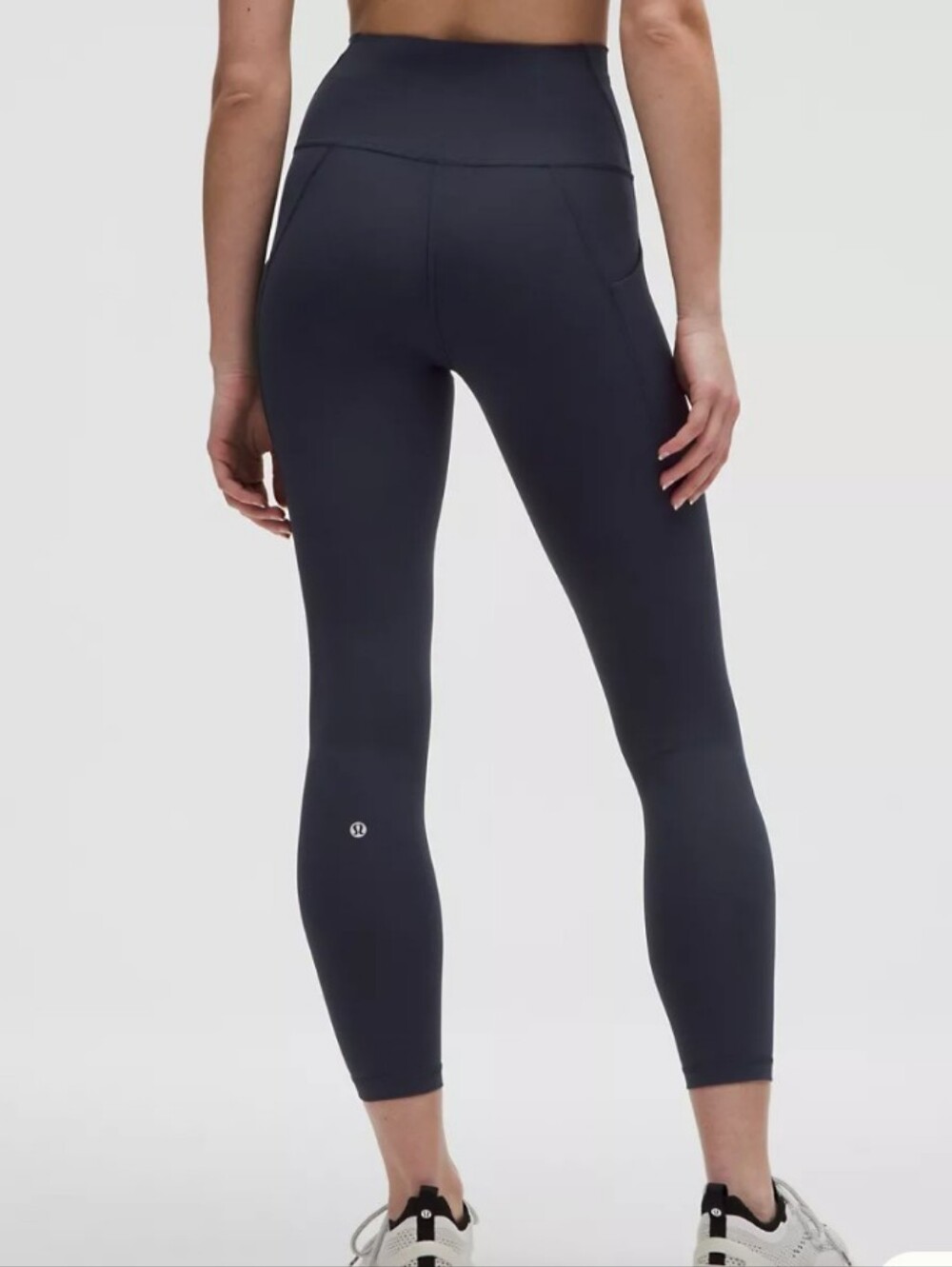 Lululemon Capri High-Rise Navy Leggings with Back Pocket